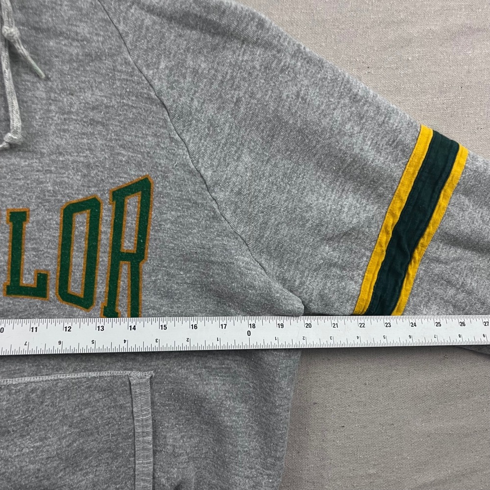 Champion Hoodie Mens Large Gray Baylor University Vintage 80s Made in USA Raglan - Picture 5 of 6
